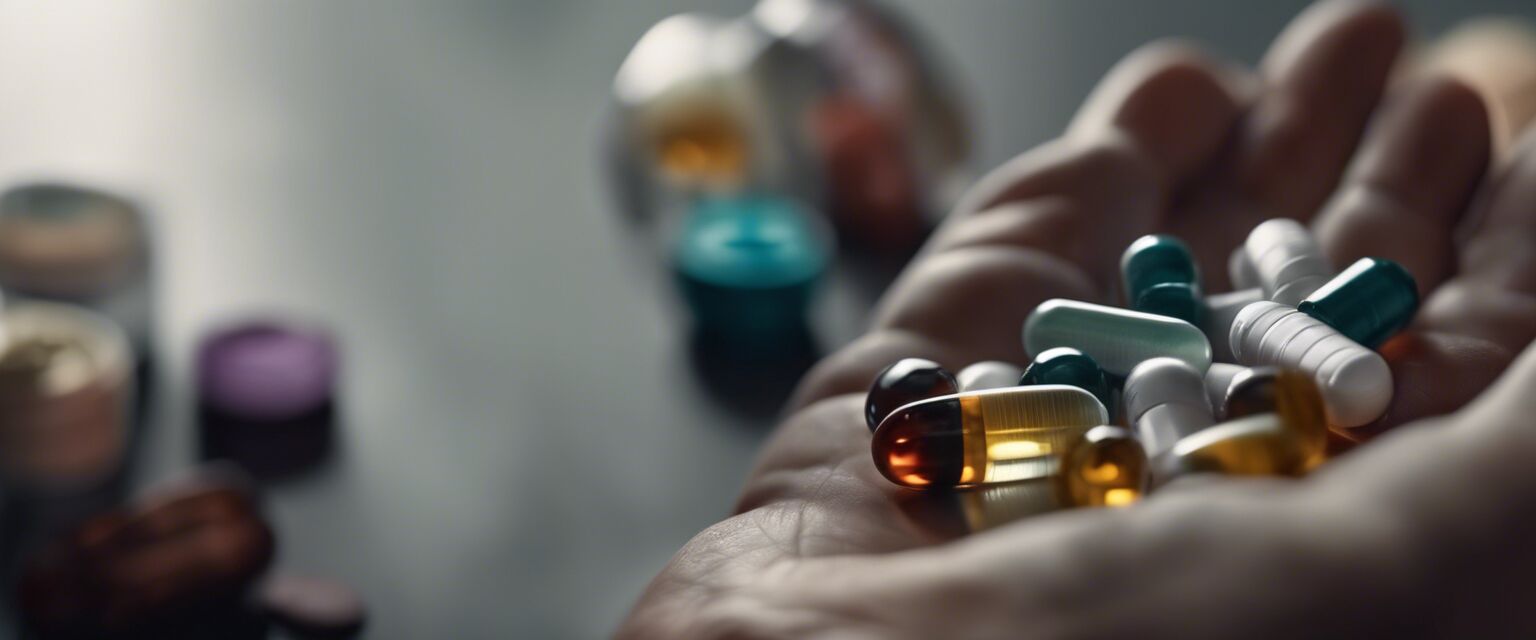 Close-up of immune support capsule