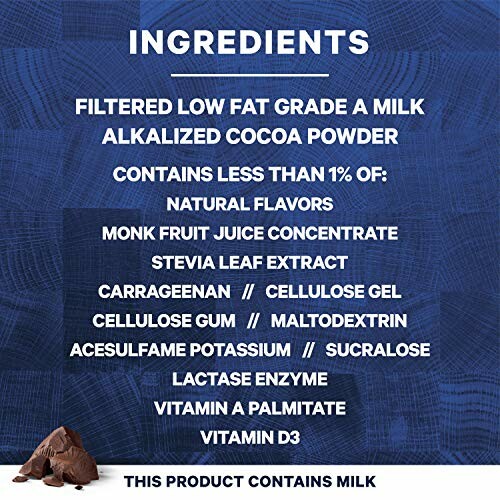 List of ingredients in milk chocolate product.