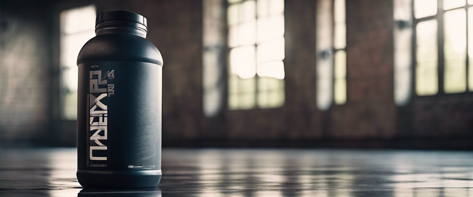 Pre-workout shake in a shaker bottle.