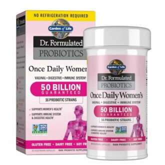 Probiotic supplement for women's health with 50 billion CFU.