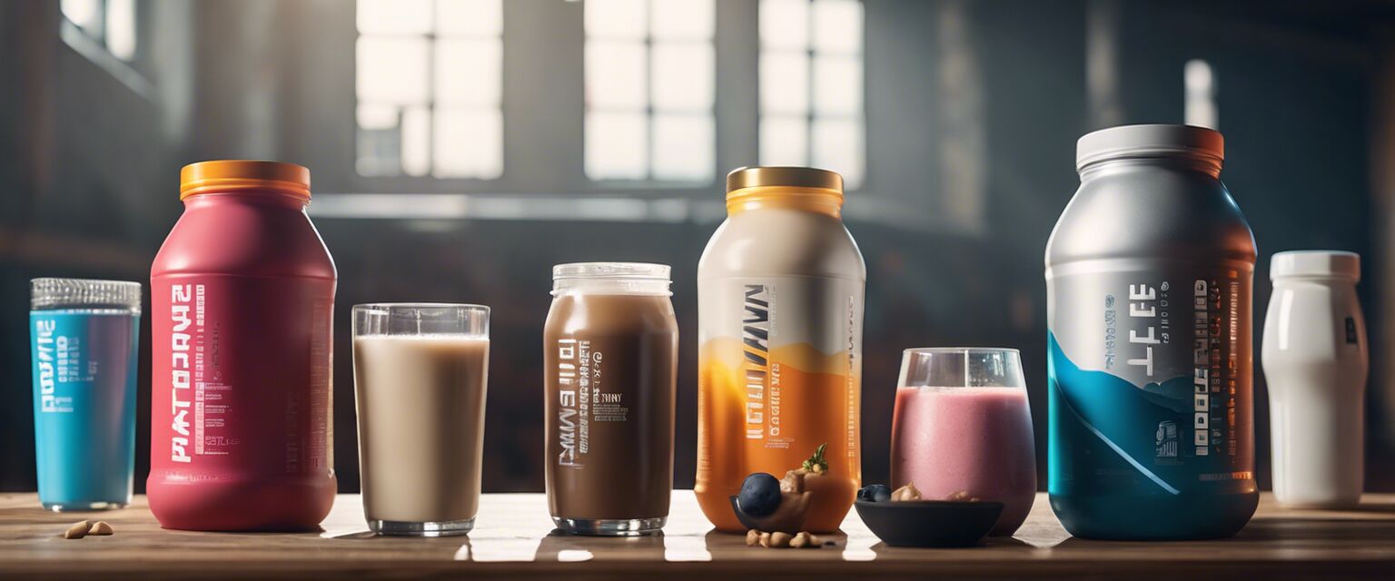 Recovery drinks and protein shakes