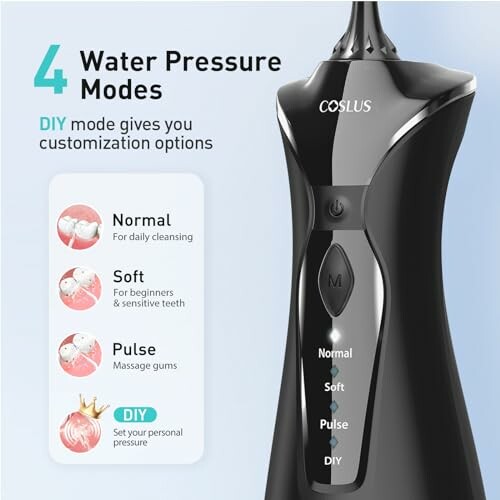 Electric toothbrush with 30-day battery life illustration